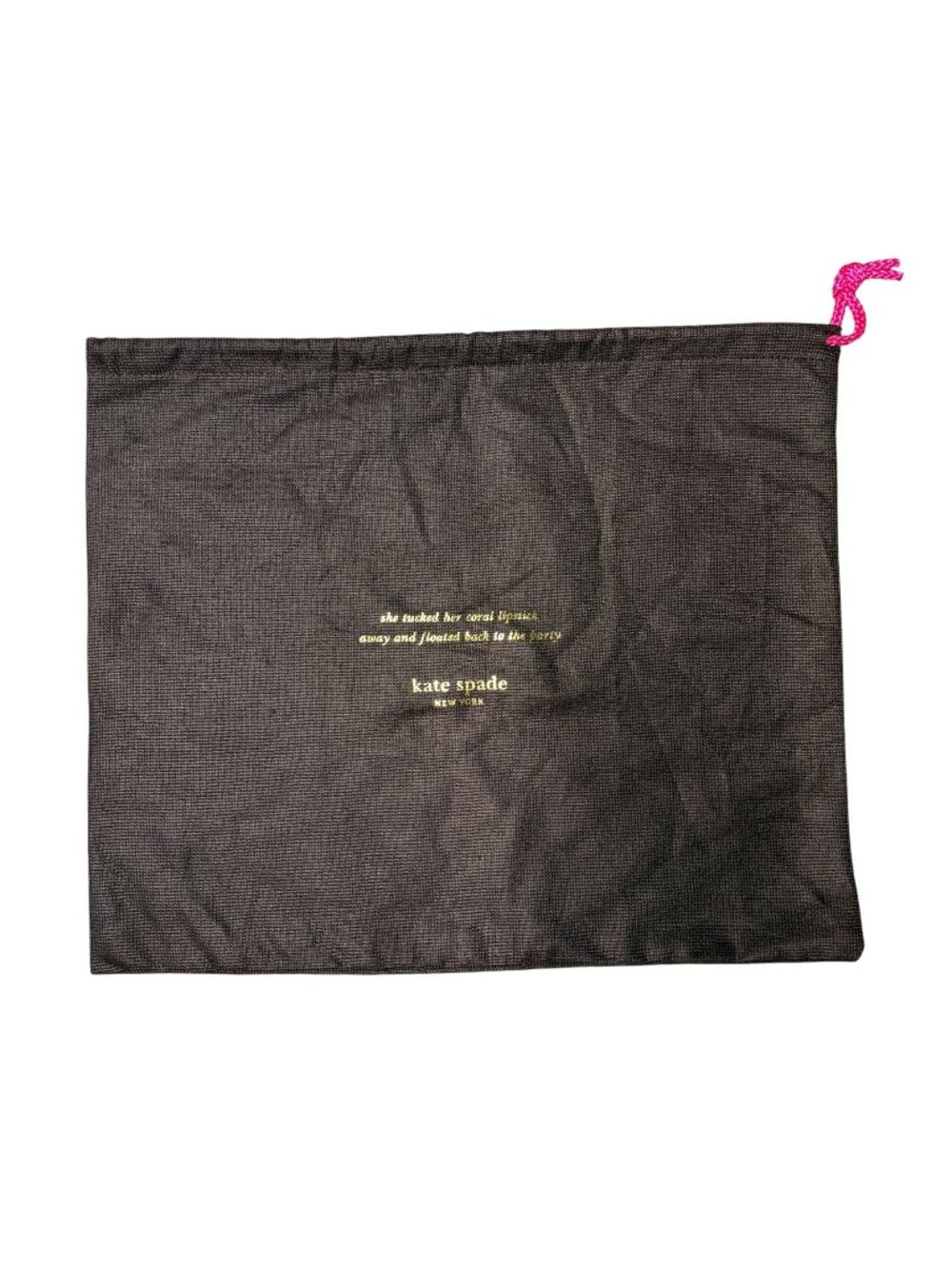 Kate Spade Dust Bag Brown 10" X 12"